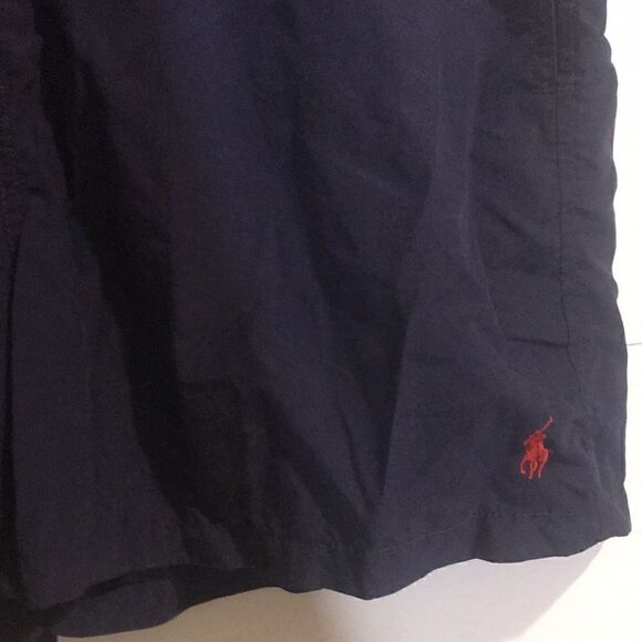 Polo by Ralph Lauren Men's Blue Red Drawstrings Swim Trunks Size Large - Picture 2 of 10